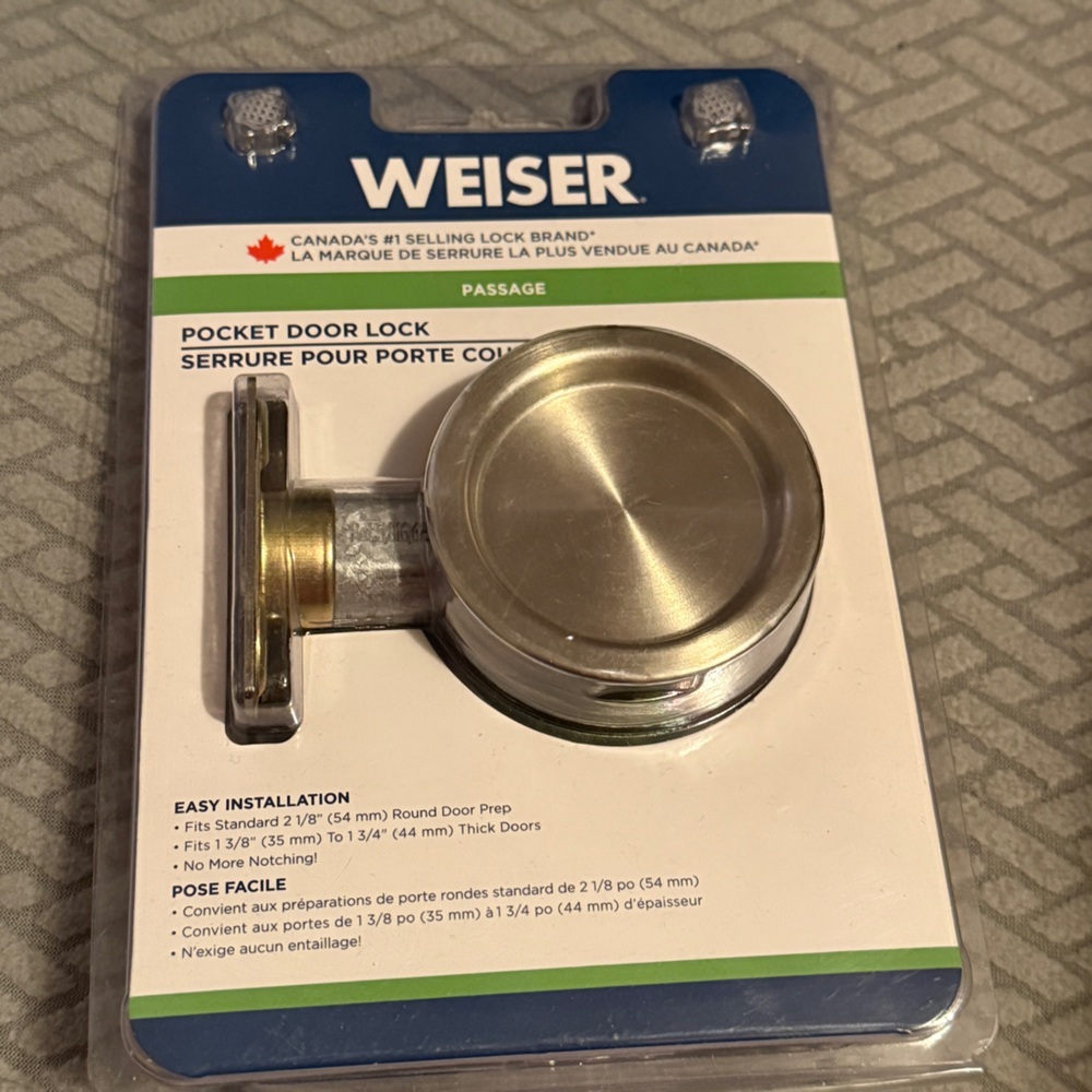 WEISER Pocket Door Lock New